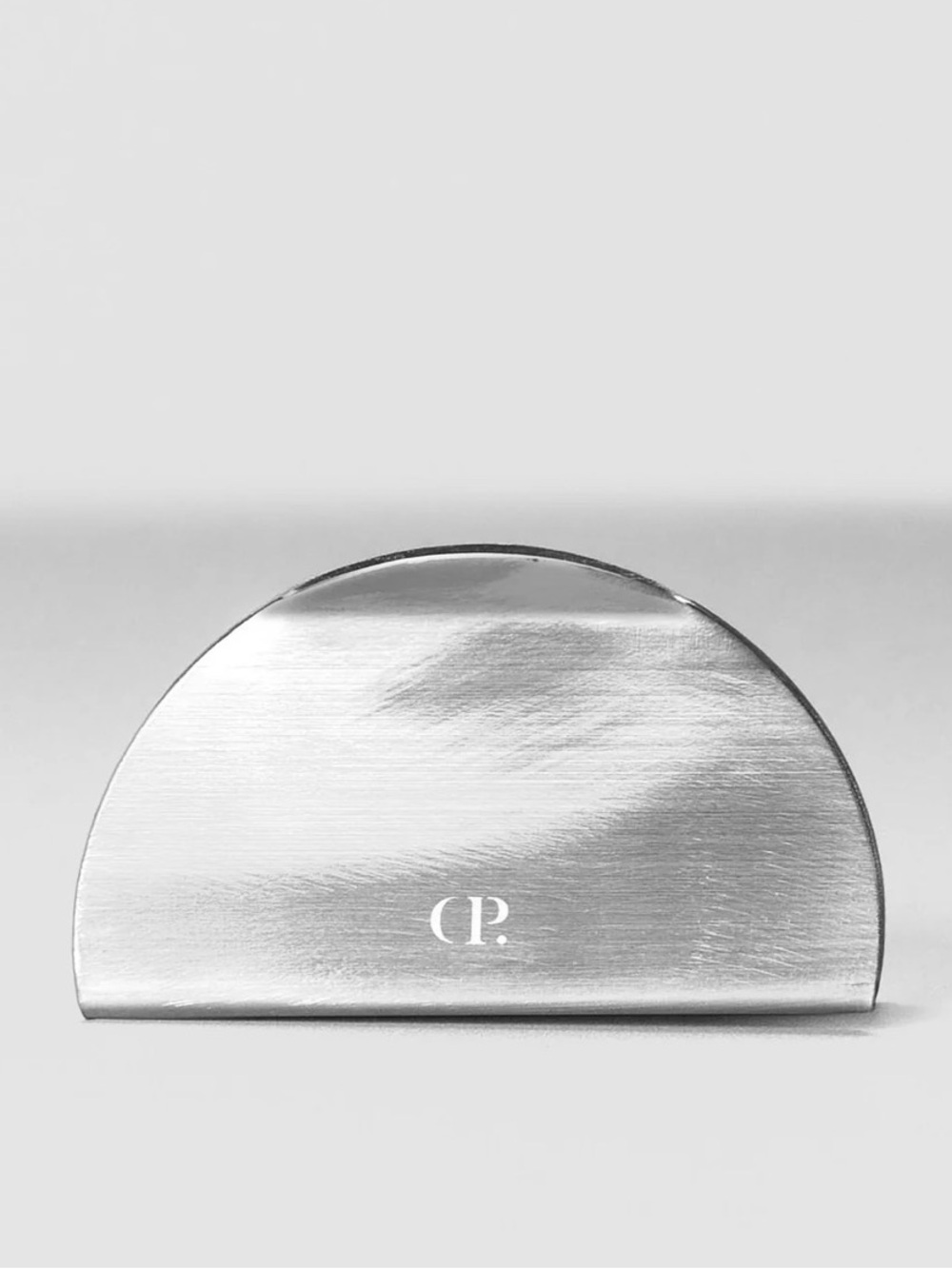 Cloth and Paper(C&P) Silver Half-Moon Card‎ Holder